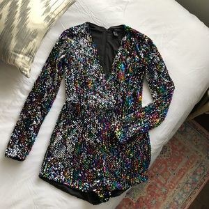 Multi-coloured Sequins Romper!